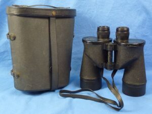 Cased 1943 Dated U.S. Navy Bureau of Ships 7 x 50 Binoculars