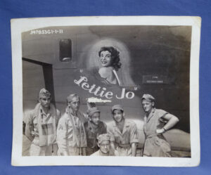 WWII B-24 Nose Art Photo "Lettie Jo"  4 x 5"