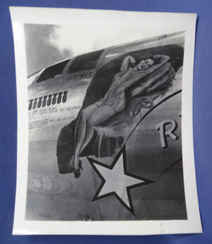 WWII B-29 Nose Art Photo Pin Up Girl 4 x 5"