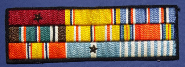 Ribbon Tiater Theater Made U.S. Navy Tailored Ribbon Set 9 Awards WWII & Korea ...