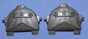 Pair WWI First Style Tank Corps Officer's Collar Insignia