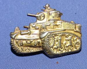 WWII Tank A.C.F. Manufacture's Sterling Lapel Pin