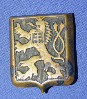 WWII Czech Army In Exile Cap Badge