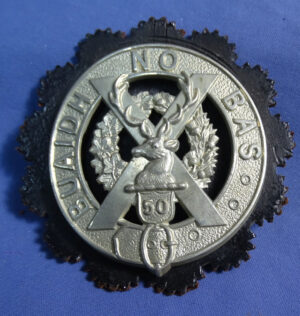 Canadian 50th Gordon Highlanders Bonnet Badge