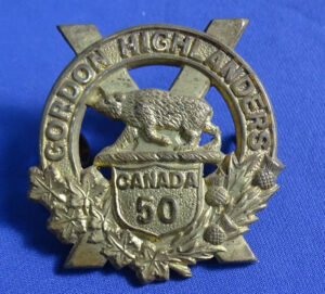 WWI Canadian Gordon Highlanders Hat Badge
