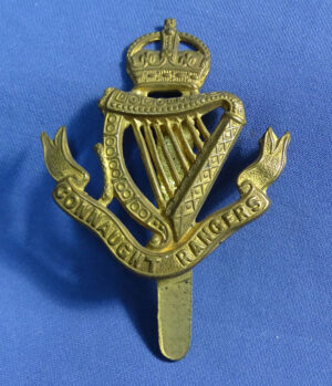 WWI British Connaught Rangers Hat Badge
