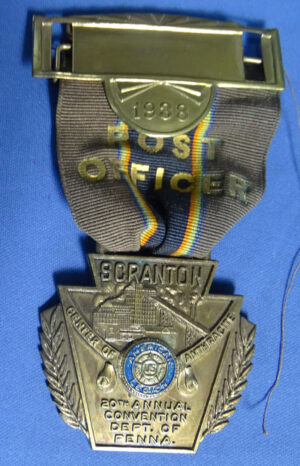 American Legion Delegate Medal 1938 Scranton PA