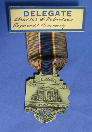 American Legion 1944 Delegate Medal Harrisburg PA
