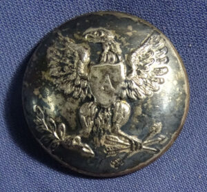 Pre-Civil War Artillery One-Piece Silver Plated Button