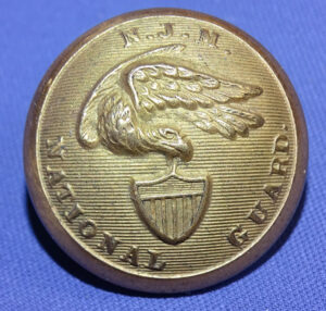Civil War New Jersey Militia National Guard Button - Extra Quality