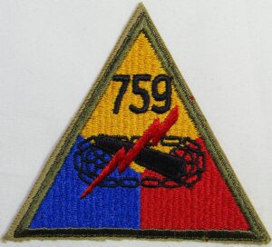 759th Tank Battalion Patch