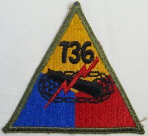 736th Tank Battalion Patch