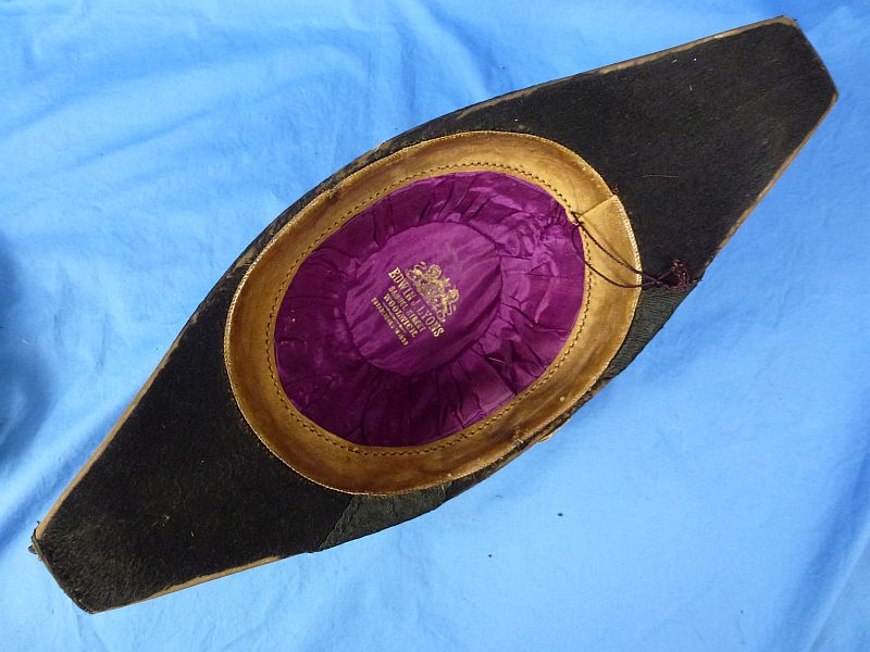 Named and Cased British Victorian Royal Army Engineers Bicorne Hat - Image 8
