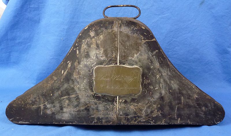 Named and Cased British Victorian Royal Army Engineers Bicorne Hat - Image 10