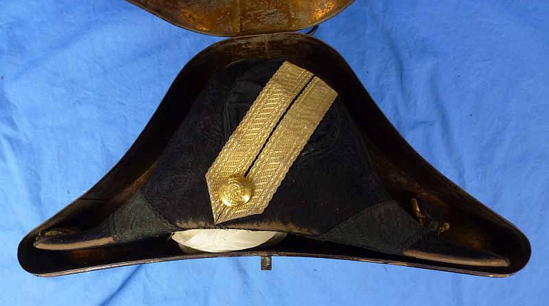 Named and Cased British Victorian Royal Army Engineers Bicorne Hat - Image 13