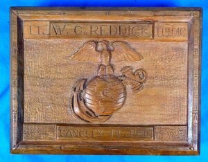 Named U.S. Marine Corps Officer's Philippine Islands Carved Desk Box