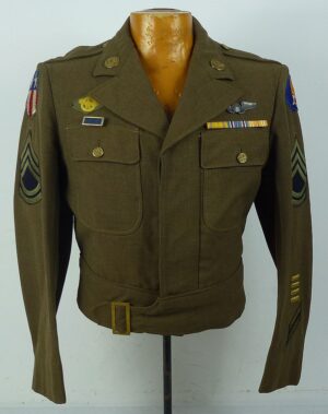 Named WWII Army Air Force CBI Navigator Technical Sergeant Ike Jacket