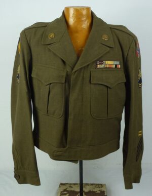 WWII 13th Airborne Division / Austrian Occupation Forces Ordnance Technical Sergeant Ike Jacket with Laundry Mark