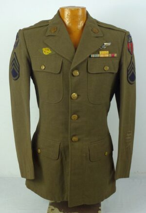 WWII USAAF Staff Sgt Tunic with Bullion Patches