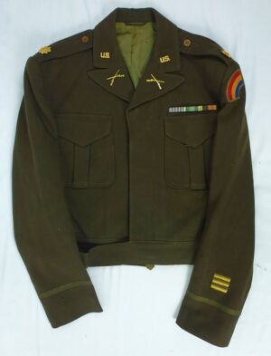 WWII 42nd Division Infantry Major Theater Made Ike Jacket