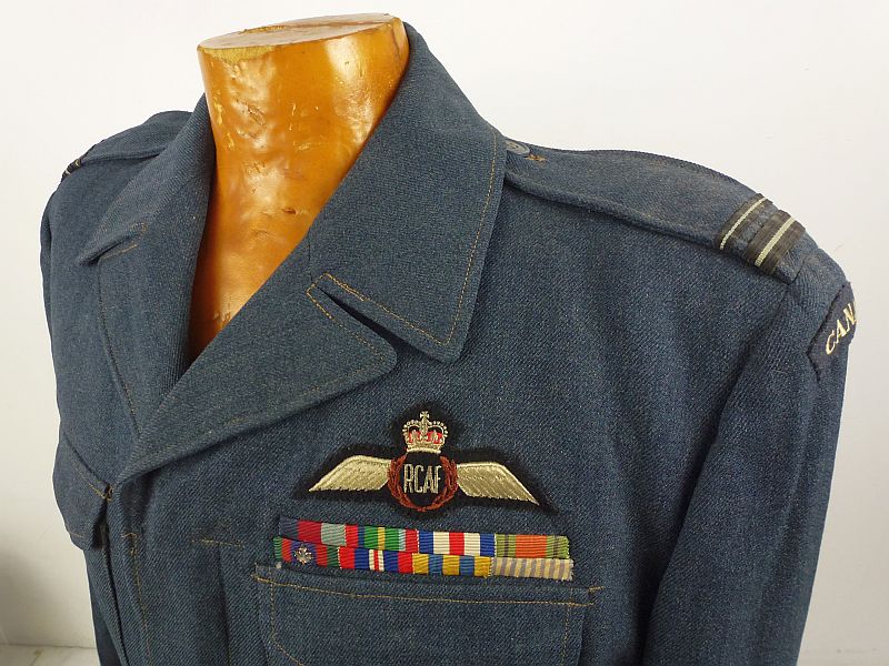 WWII / Korean War Canadian Royal Air Force Pilot's Uniform Battle Dress Blouse - Image 3