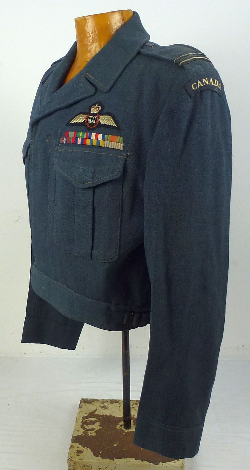 WWII / Korean War Canadian Royal Air Force Pilot's Uniform Battle Dress Blouse - Image 4