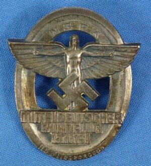 1939 NSFK Mitteldeutscher Rundflug Badge