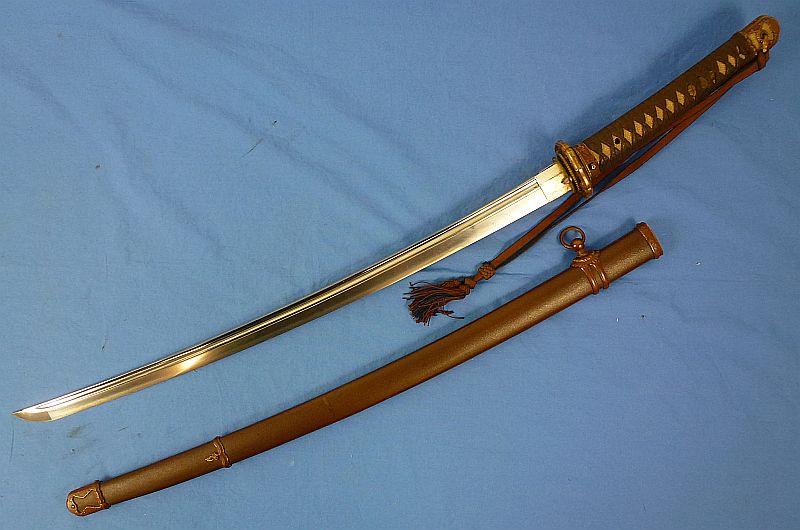 WWII Shin Gunto Army Officer Sword with Company Commander Tassel - Image 2