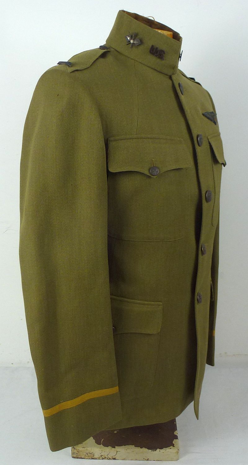 Named WWI Army Air Service Tunic with Italian Wing - Served With Italian Squadriglia 6a (XI) - Image 7