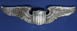 WWII USAAF 2" Sterling Pilot's Wings - Luxenberg New York