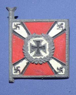 German Army Flak Artillery Flag Plastic Tinnie