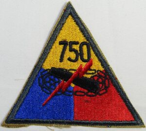 750th Tank Battalion Patch