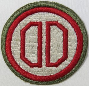 31st Infantry Division OD Border Greenback Patch