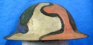 Painted Camouflage Model 1917 Combat Helmet