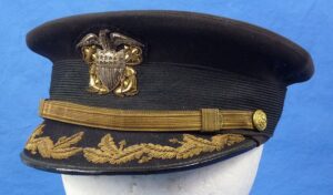 Attributed Early 20th Century U.S. Navy Commander's Visor Cap