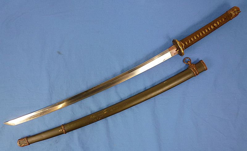 Signed WWII Shin Gunto Japanese Army Officer Sword - Image 2