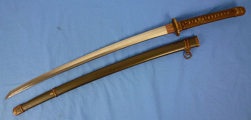 Signed WWII Shin Gunto Japanese Army Officer Sword - Image 3