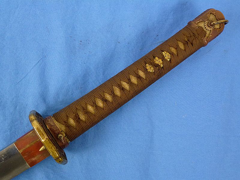 Signed WWII Shin Gunto Japanese Army Officer Sword - Image 8