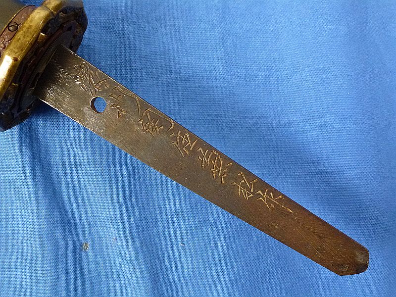 Signed WWII Shin Gunto Japanese Army Officer Sword - Image 9