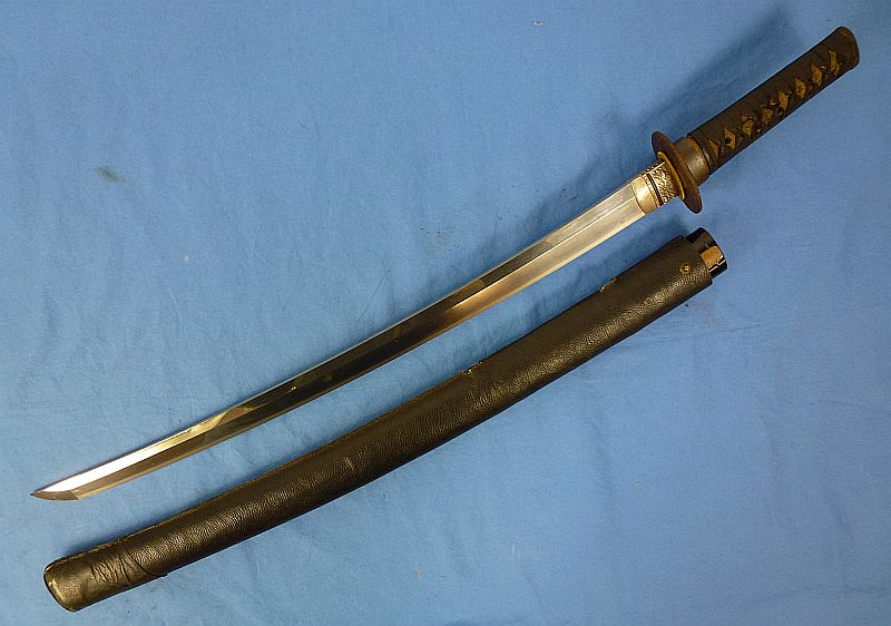 Japanese Wakizashi in Leather Combat Cover for Tank or Aviation Officers - Image 3