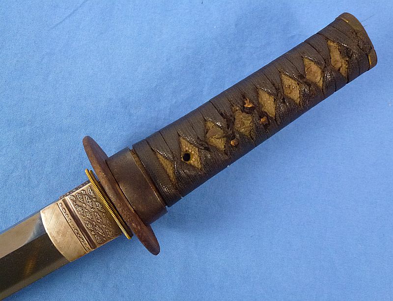 Japanese Wakizashi in Leather Combat Cover for Tank or Aviation Officers - Image 7