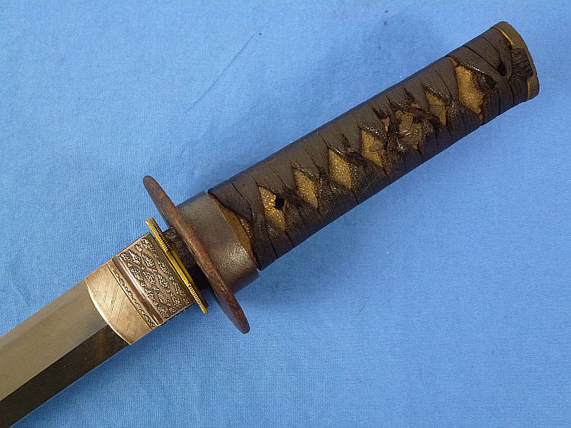 Japanese Wakizashi in Leather Combat Cover for Tank or Aviation Officers - Image 8