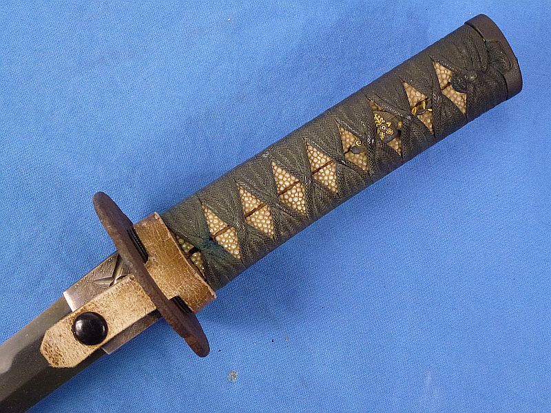 Japanese Wakizashi in Leather Combat Cover for Tank or Aviation Officers - Image 9