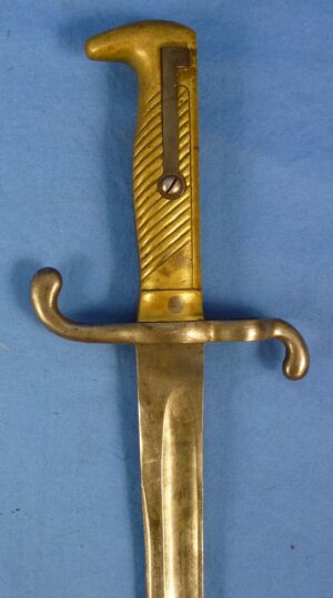Unit Marked Imperial German Model 1871 Bayonet by F.A. Hermes