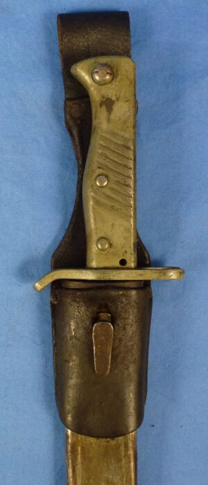 WWI German Steel Hilt Ersatz Bayonet with Frog