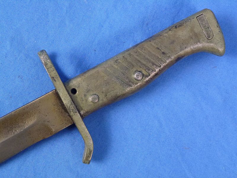 WWI German Steel Hilt Ersatz Bayonet with Frog - Image 7