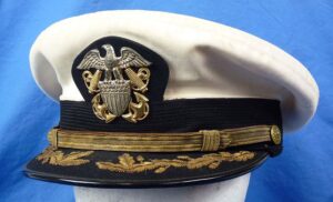 Named U.S. Navy Senior Officer Visor Cap by Wolf-Brown
