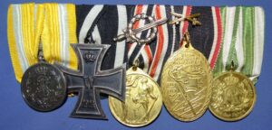 Imperial German 5 Place Medal Bar