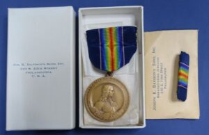WWI PA National Guard Service Medal In Original Box