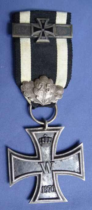1870 Iron Cross 2nd Class, with 25th Jubilee Clasp and 1914 Bar